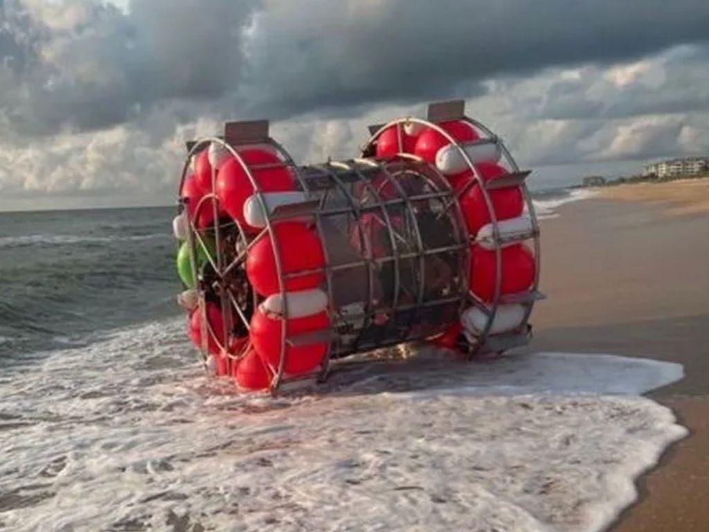 Homem é preso nos EUA ao tentar cruzar o Atlântico em 'roda de hamster'