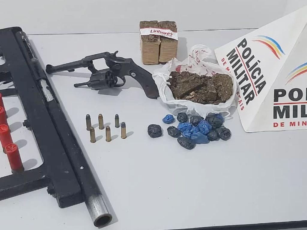 VIRGOLÃNDIA: Operação policial resulta na prisão de jovens por tráfico de drogas e porte ilegal de arma de fogo